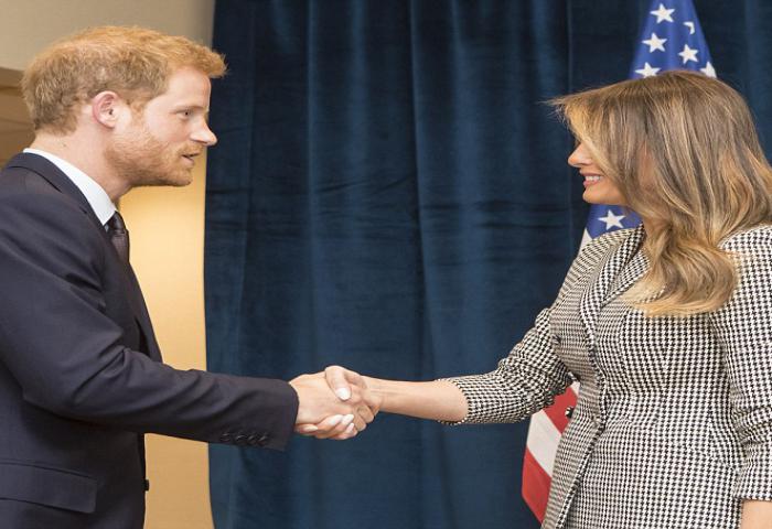 Ketika Pangeran Harry Ketemu Melania Trump